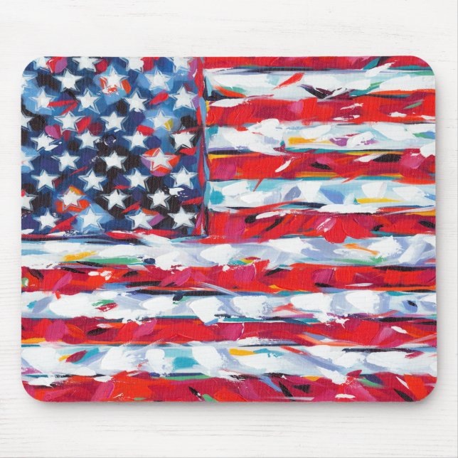 Amerikansk Flagga Musmatta (Framsidan)
