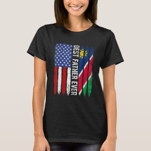 Amerikansk Flagga Namibia Flagga Best Far All Fami T Shirt