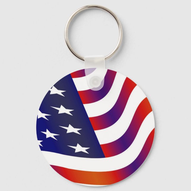 Amerikansk Flagga Nyckelring (Framsida)