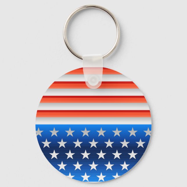 Amerikansk Flagga Nyckelring (Framsida)