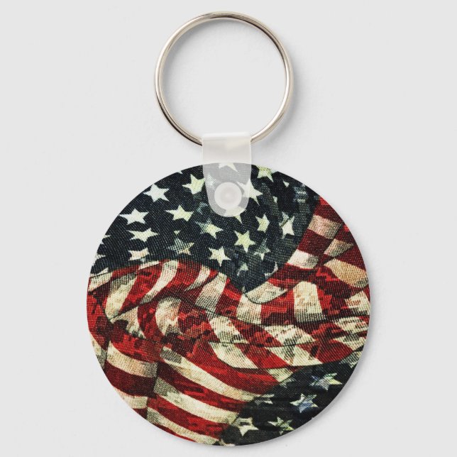 Amerikansk Flagga Nyckelring (Framsida)