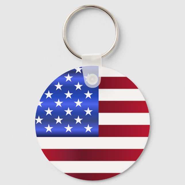 Amerikansk Flagga Nyckelring (Framsida)