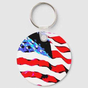Amerikansk flagga nyckelring