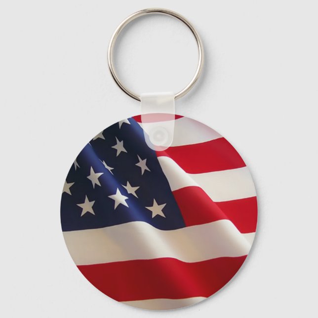 Amerikansk Flagga Nyckelring (Framsida)