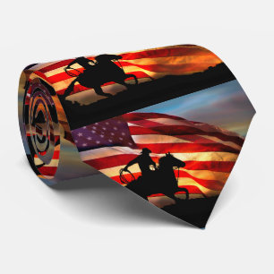 Amerikansk Flagga och Cowboy Patriotic Slips