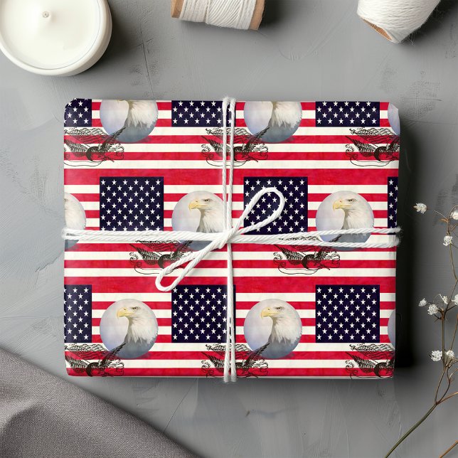 Amerikansk Flagga och öron Presentpapper (Skapare uppladdad)