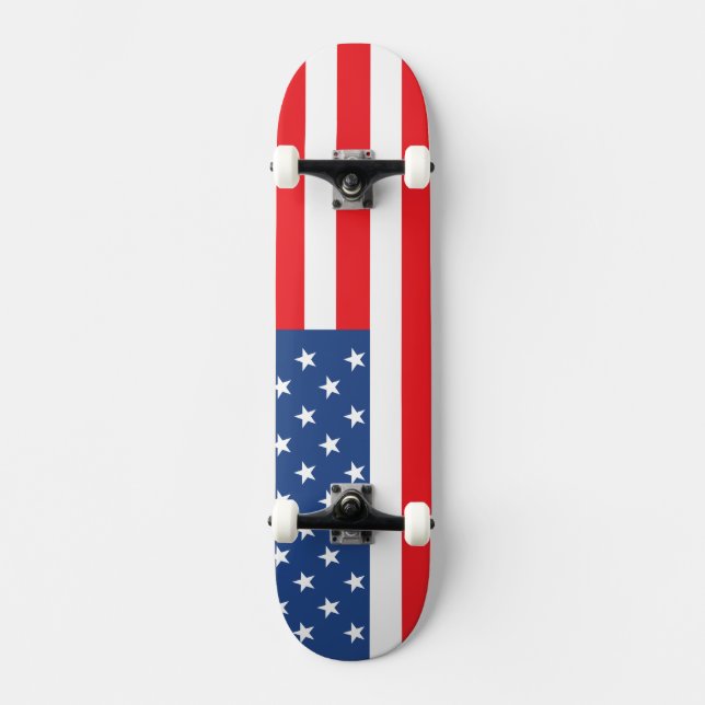 Amerikansk Flagga Old School Skateboard Bräda 21,6 Cm (Framsida)
