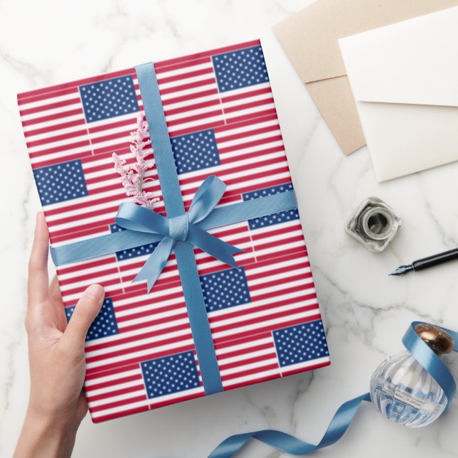 Amerikansk Flagga oskarp Presentpapper (Gifting)