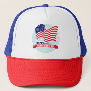 Amerikansk Flagga Över Blue Globe Keps