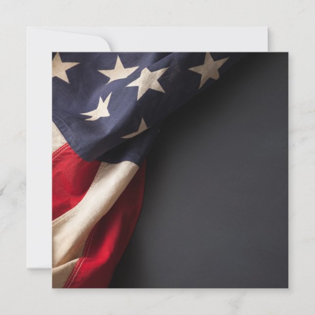 Amerikansk Flagga på en kalkbräda Meddelande (Framsida)