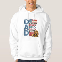 Amerikansk flagga Pappa Lejon Patriotisk