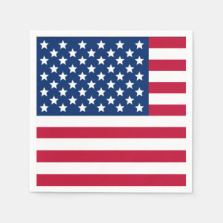 Amerikansk Flagga Pappersservett