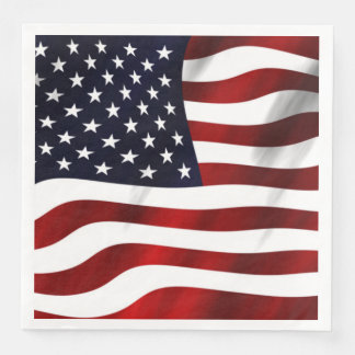 Amerikansk Flagga Pappersservett