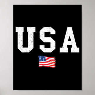Amerikansk flagga patriotisk amerikansk flagga 4 j poster