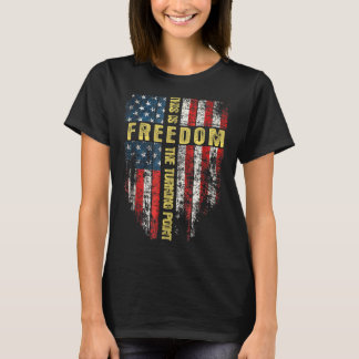 Amerikansk flagga patriotisk - Det här är vändpunk T Shirt