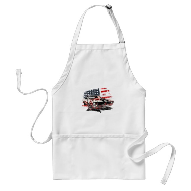 Amerikansk flagga patriotisk förkläde (Framsidan)