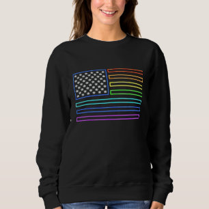 Amerikansk flagga patriotisk gay lesbisk Hbtq T Shirt