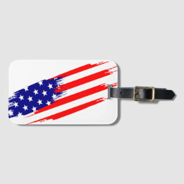 Amerikansk Flagga Personlig | Bagagetagg Bagagebricka