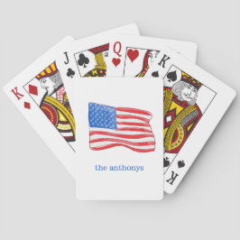 Amerikansk Flagga Personlig Casinokort