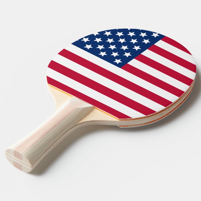 Amerikansk Flagga Pingisracket (Ryggvinkel)
