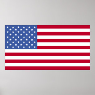 Amerikansk Flagga Poster