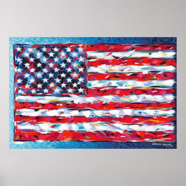 Amerikansk Flagga Poster (Framsidan)