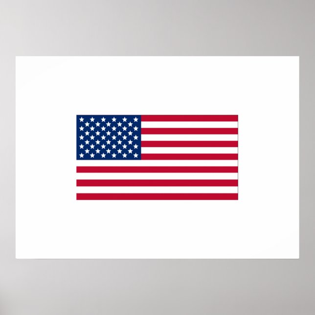 Amerikansk Flagga Poster (Framsidan)