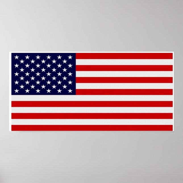 Amerikansk Flagga Poster (Framsidan)