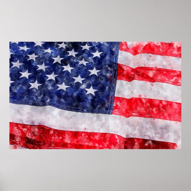 Amerikansk flagga poster (Framsidan)