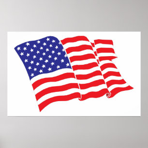 Amerikansk Flagga Poster