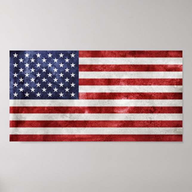 Amerikansk Flagga poster (Framsidan)