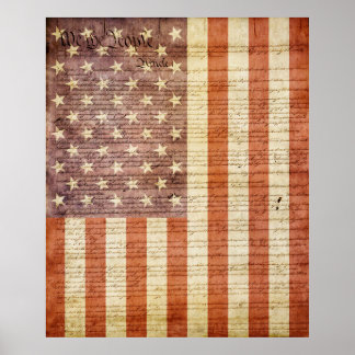 Amerikansk Flagga Poster