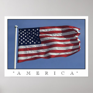 Amerikansk flagga poster