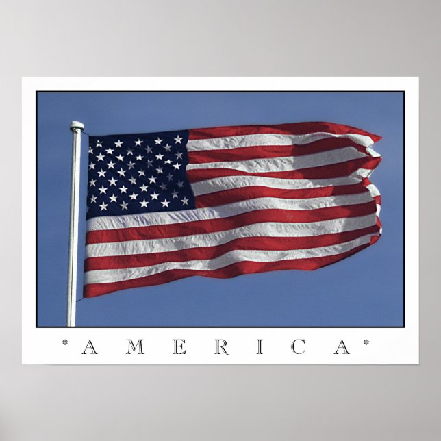Amerikansk flagga poster (Framsidan)
