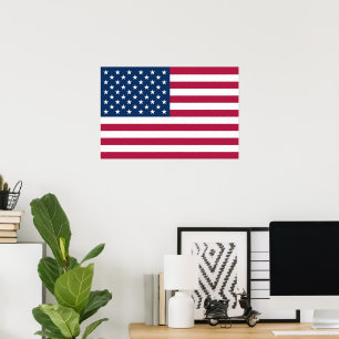 Amerikansk flagga poster