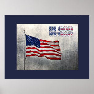 Amerikansk Flagga Poster