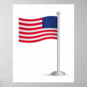 amerikansk flagga poster