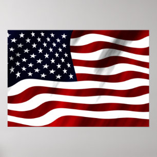Amerikansk Flagga Poster