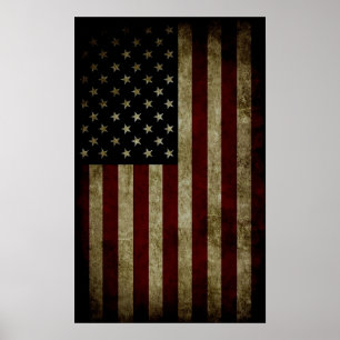 Amerikansk flagga poster