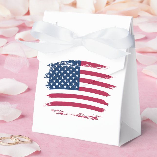 Amerikansk flagga presentaskar (Bröllop)