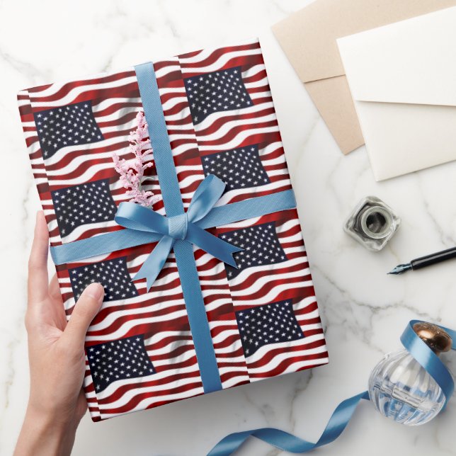 Amerikansk Flagga Presentpapper (Gifting)