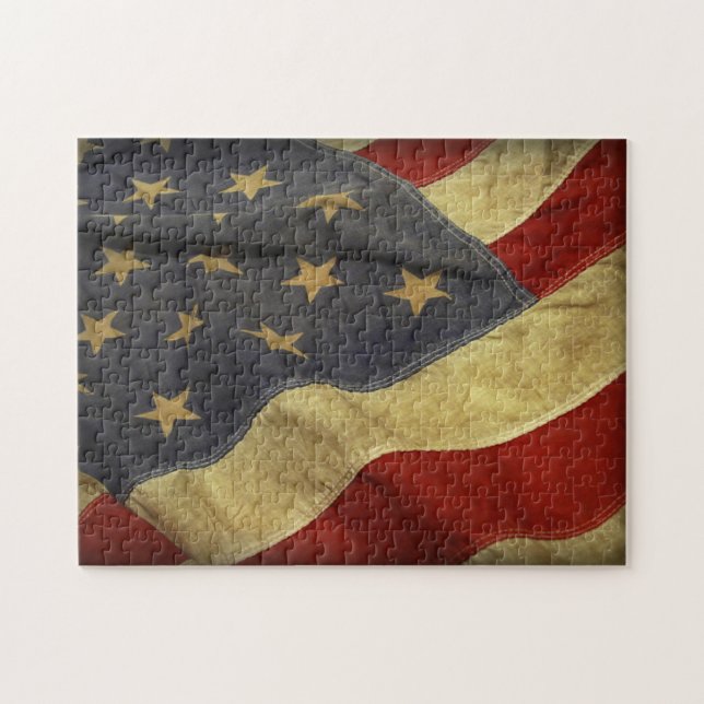 Amerikansk Flagga Pussel (Horisontell)