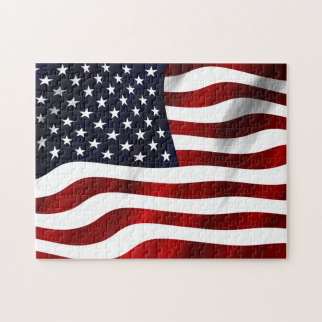 Amerikansk Flagga Pussel (Horisontell)