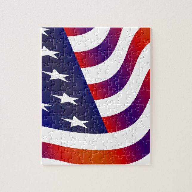 Amerikansk Flagga Pussel (Vertikal)
