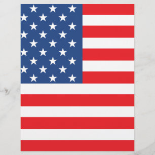 Amerikansk Flagga Reklamblad