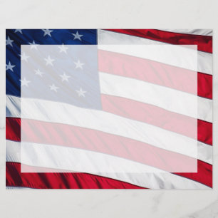 Amerikansk Flagga Reklamblad
