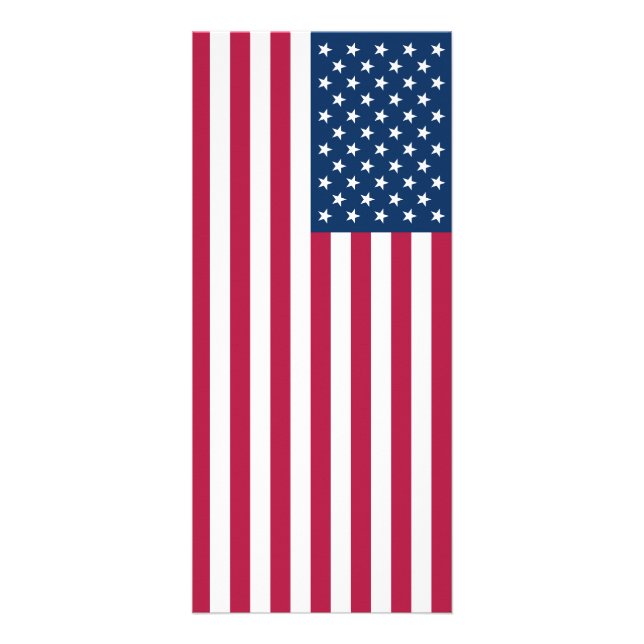 Amerikansk flagga reklamkort (Framsidan)