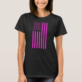 Amerikansk flagga rosa t shirt