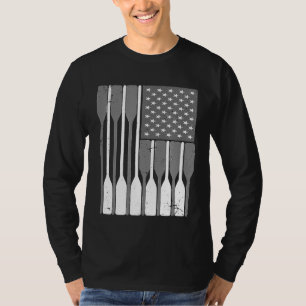 Amerikansk Flagga Rwing Oar Cute US Row Crew 4:e J T Shirt