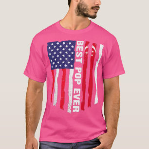Amerikansk Flagga & Singapore Flagga Best Pop någo T Shirt